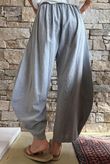 Frame Cotton Vintage Wash Barrel Pant Steel